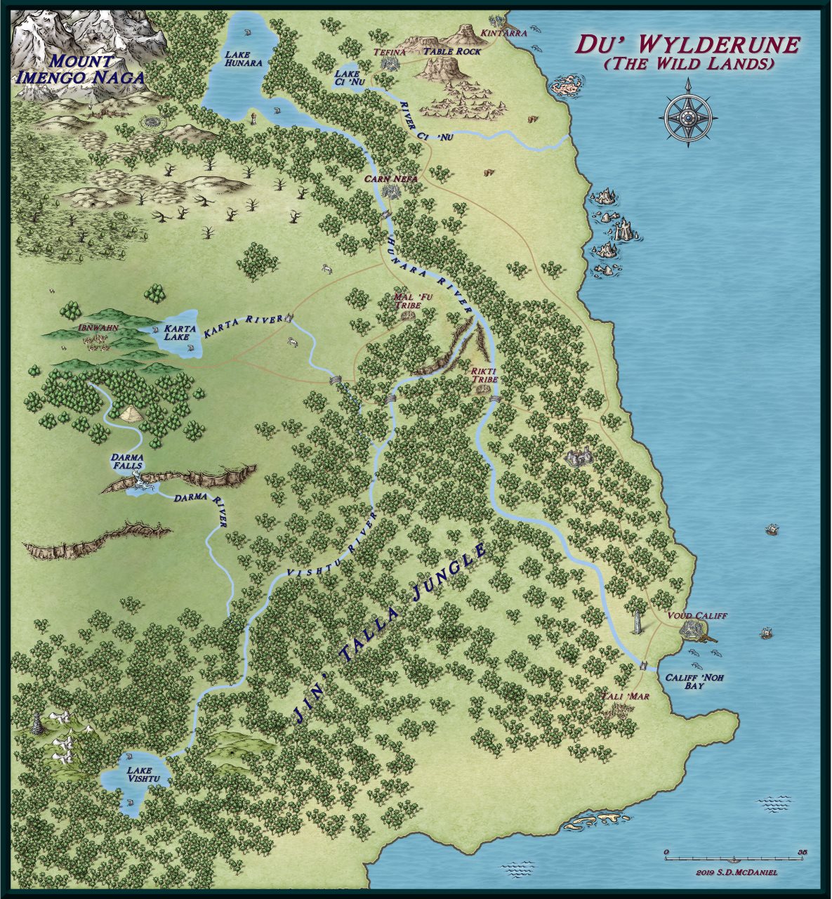 Nibirum Map: du wylderune by S D McDaniel